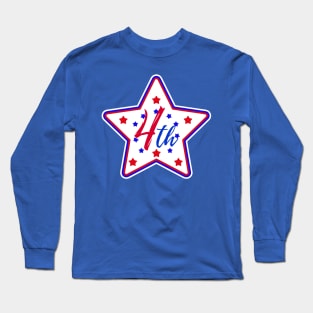 4th of July Stars Long Sleeve T-Shirt